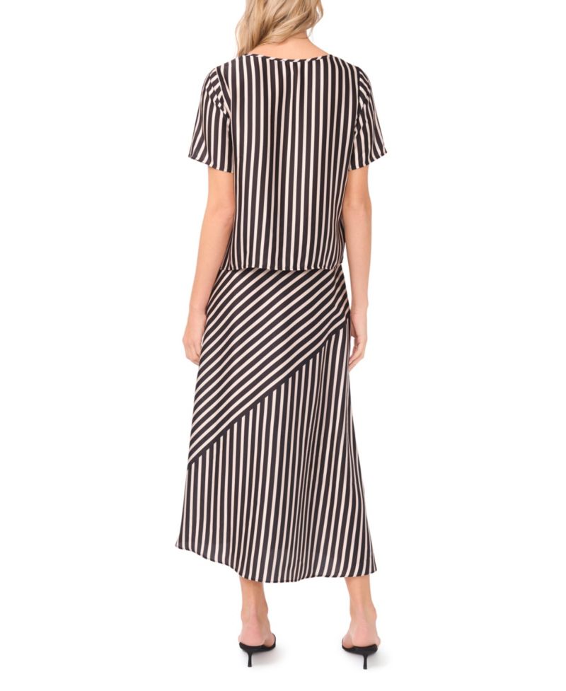 Women's High-Low Asymmetrical Front Maxi Skirt