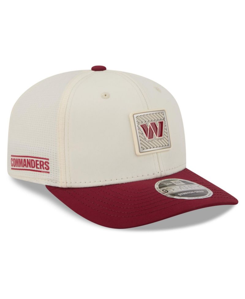 Men's Cream/Burgundy Washington Commanders 2026 NFL Training Camp 9SEVENTY Adjustable Hat
