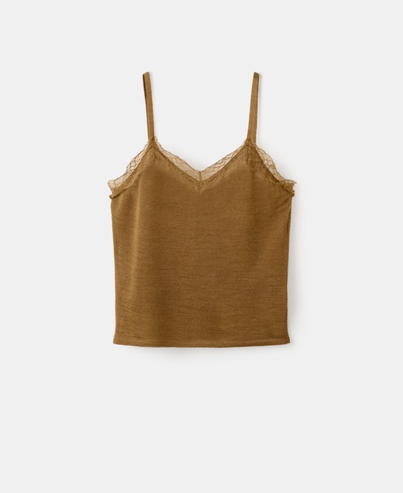 Women's Wool-Blend Lace Top