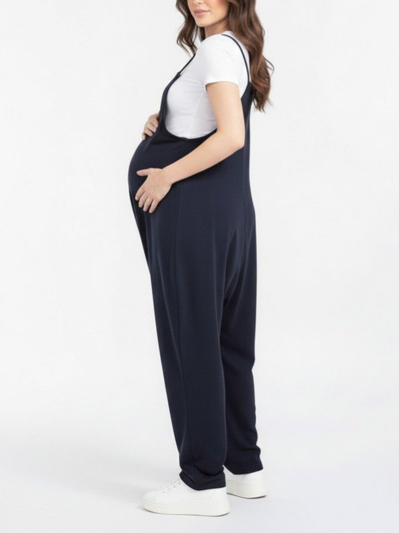 Women's Sleeveless Relaxed Fit Jumpsuit - Motherhood