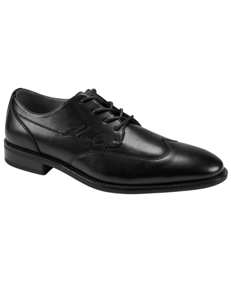 Karl Lagerfeld Men's Wing Tip Lace-Up Shoes