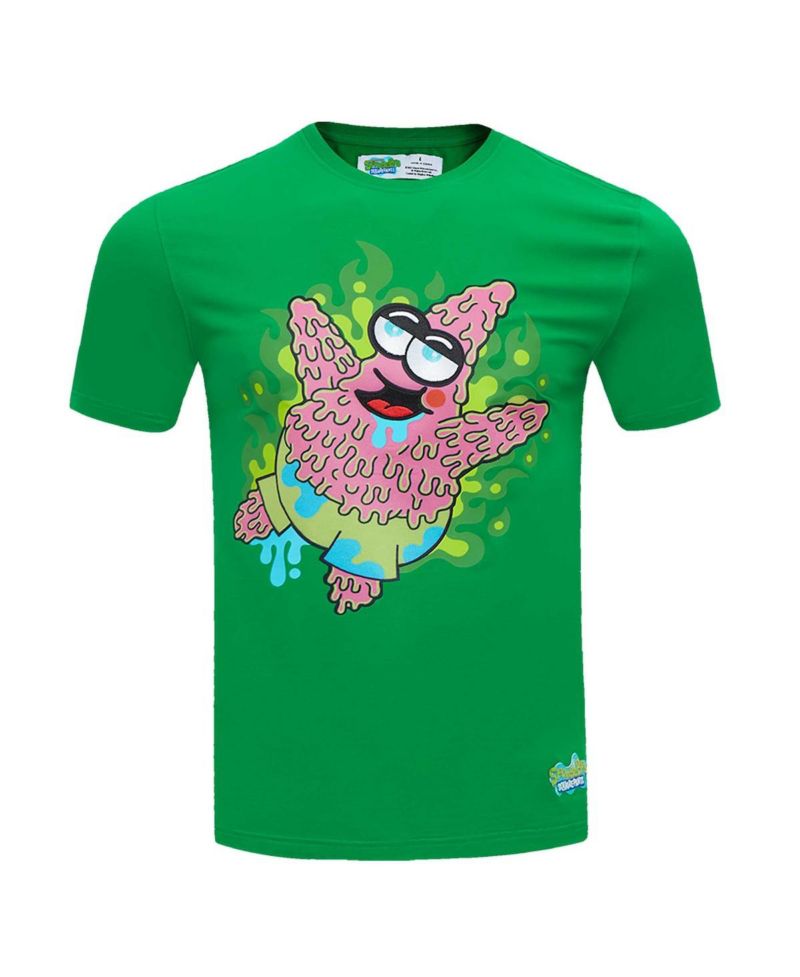Men's Kelly Green SpongeBob SquarePants Krustypants Patrick Star T-Shirt