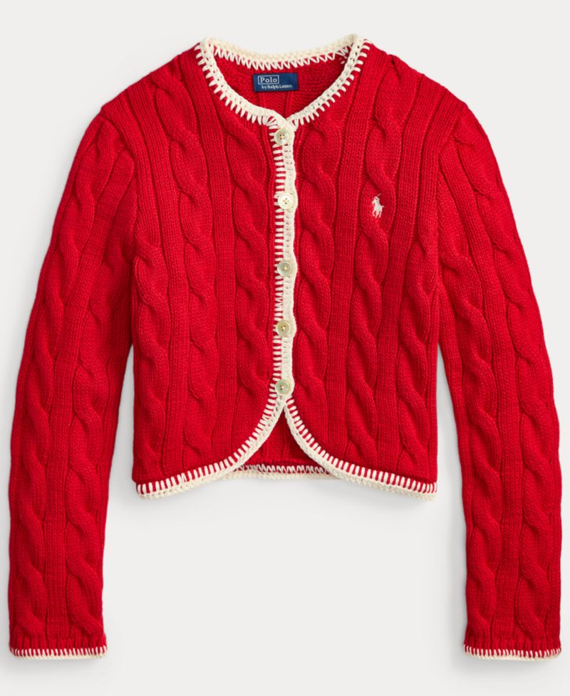 Women's Crewneck Buttoned Placket Cropped Cardigan