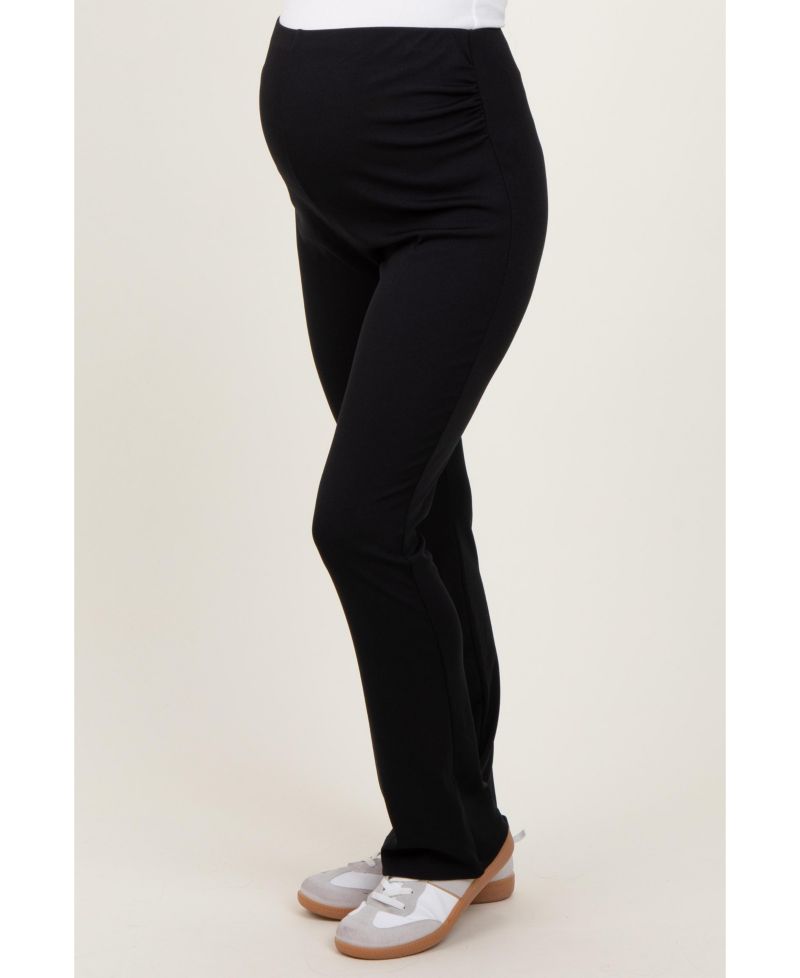 Women's Black High Waist Kick Flare Pants