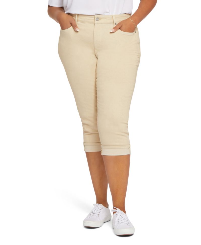 Plus Size Marilyn Straight Crop Cuff Jeans