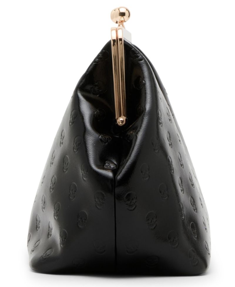 Skull Deboss Large Clutch Handbag
