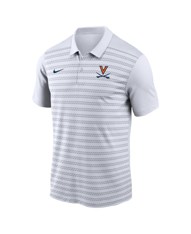 Men's White Virginia Cavaliers 2024 Early Season Coaches Sideline Polo Shirt