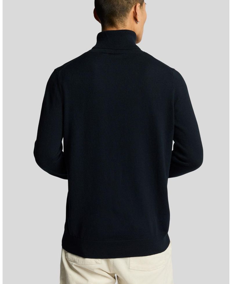 Men's Cotton Merino Turtleneck Sweater