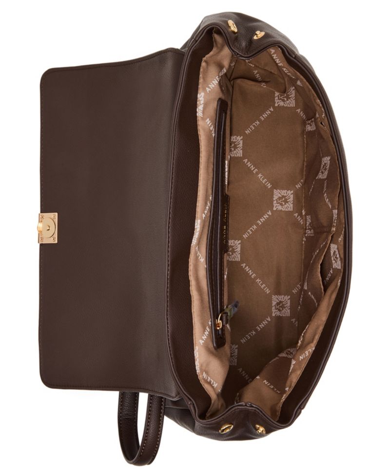 Flap with Scarf Medium Shoulder Handbag