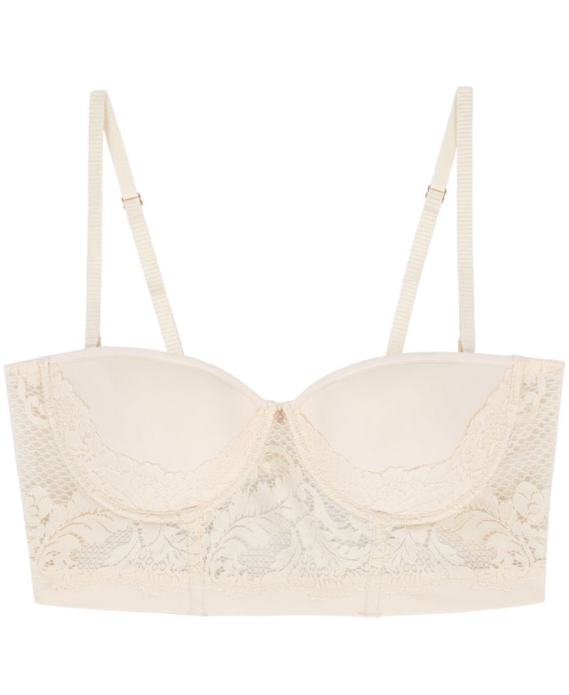 Lace Allure Strapless Lace Bustier