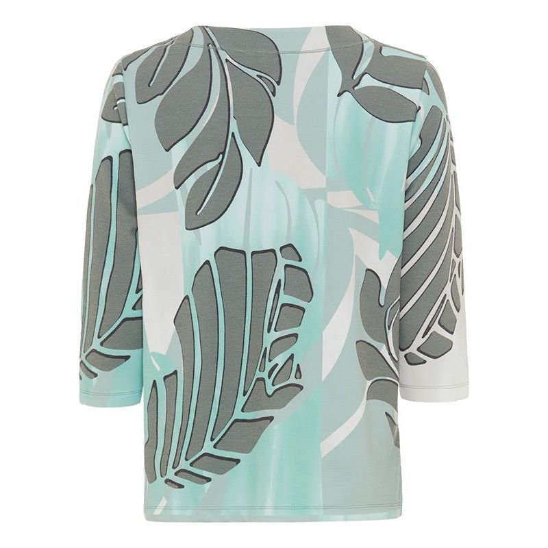 Women's Tropic Palm Leaf Jersey Top