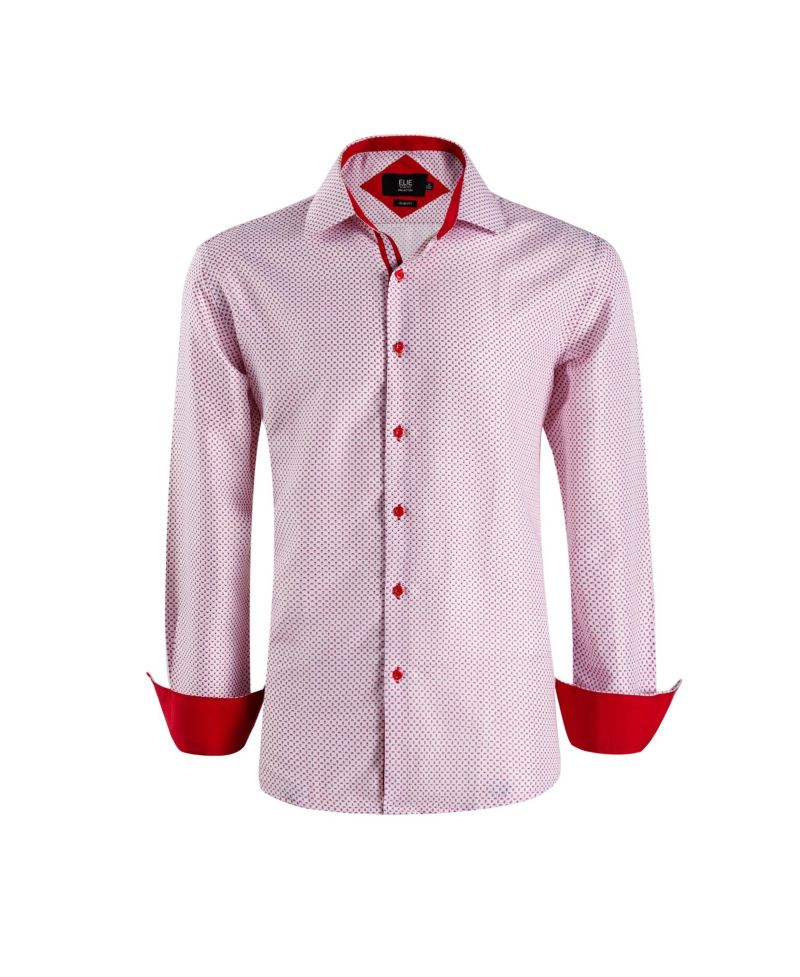 Big Boys Geometric Printed Slim Fit Shirt