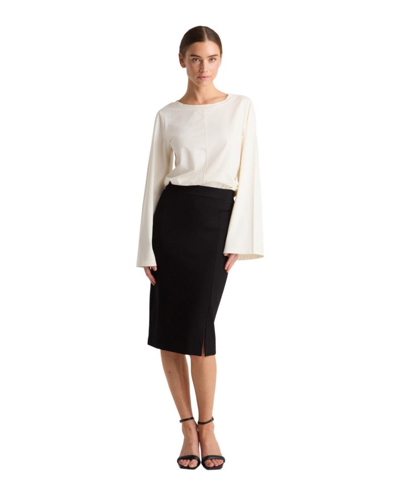 Women's Leman High-Waisted Midi Pencil Skirt