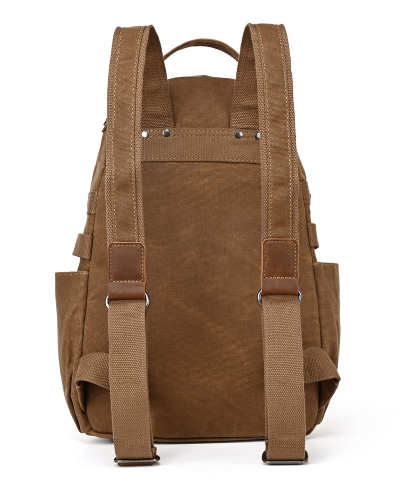 Mountain Leaf Utility Bee-Wax Canvas Backpack