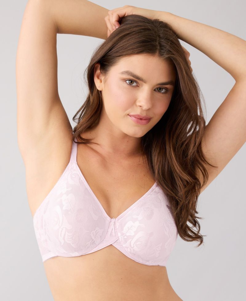 Women's Awareness Full Figure Seamless Underwire Bra 85567, Up To I Cup