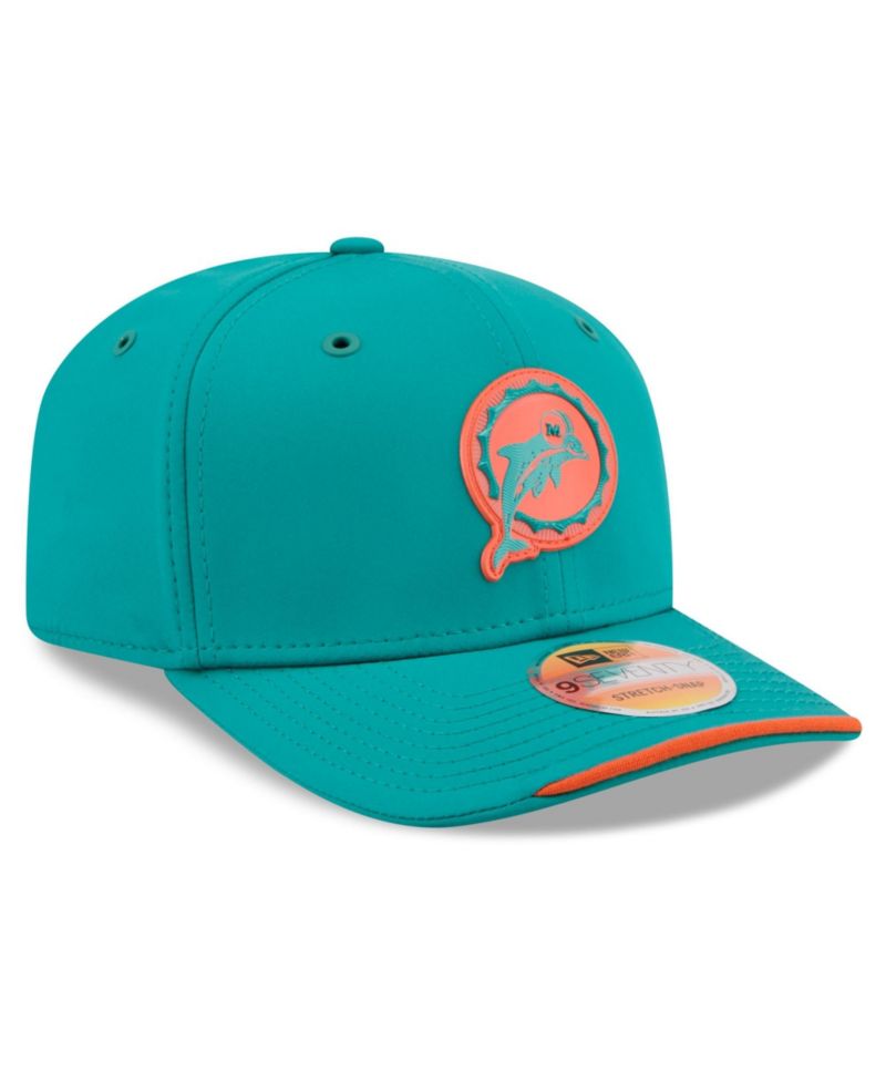 Men's Aqua Miami Dolphins 2026 Sideline Throwback 9SEVENTY Adjustable Hat