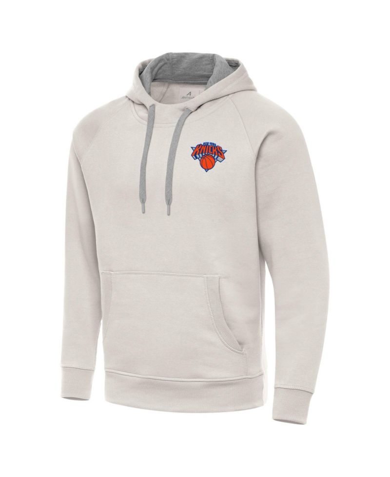 Men's Cream New York Knicks Victory Pullover Hoodie