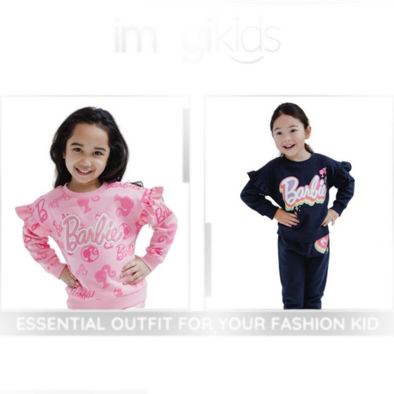 Girls' 2-Piece Fleece Sweatshirt and Joggers Set