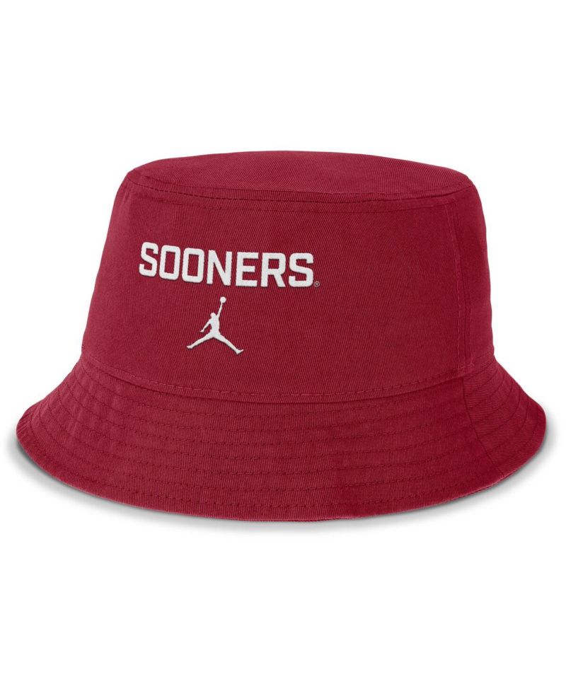 Men's Crimson Oklahoma Sooners Apex Primetime Bucket Hat