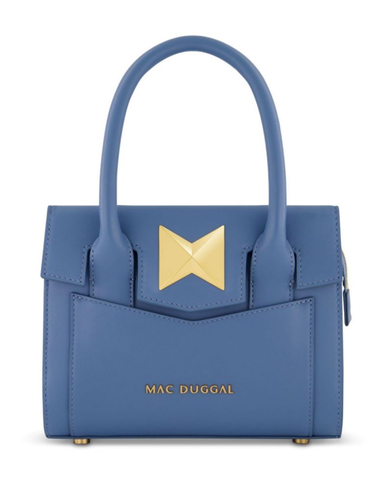 Gold Plated Hardware Small Leather Tote Bag