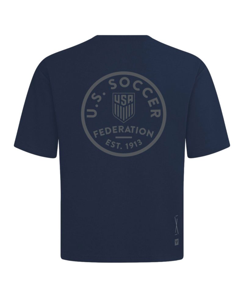 Men's Navy USMNT Luxe Signature Knit Transit T-Shirt