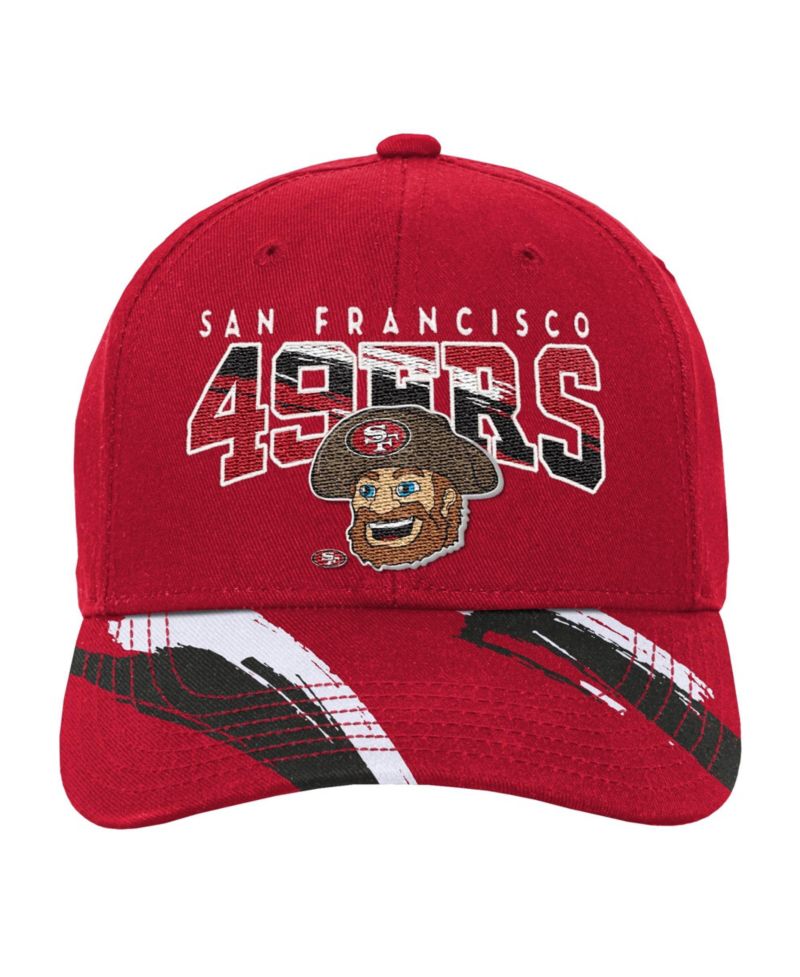 Big Boys and Girls Scarlet San Francisco 49ers Big Head Pro Crown Snapback Hat