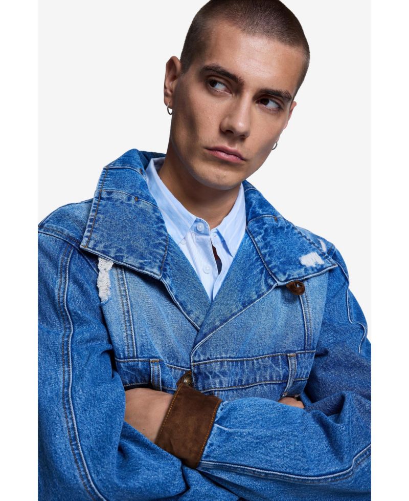Men's Embroidered denim jacket
