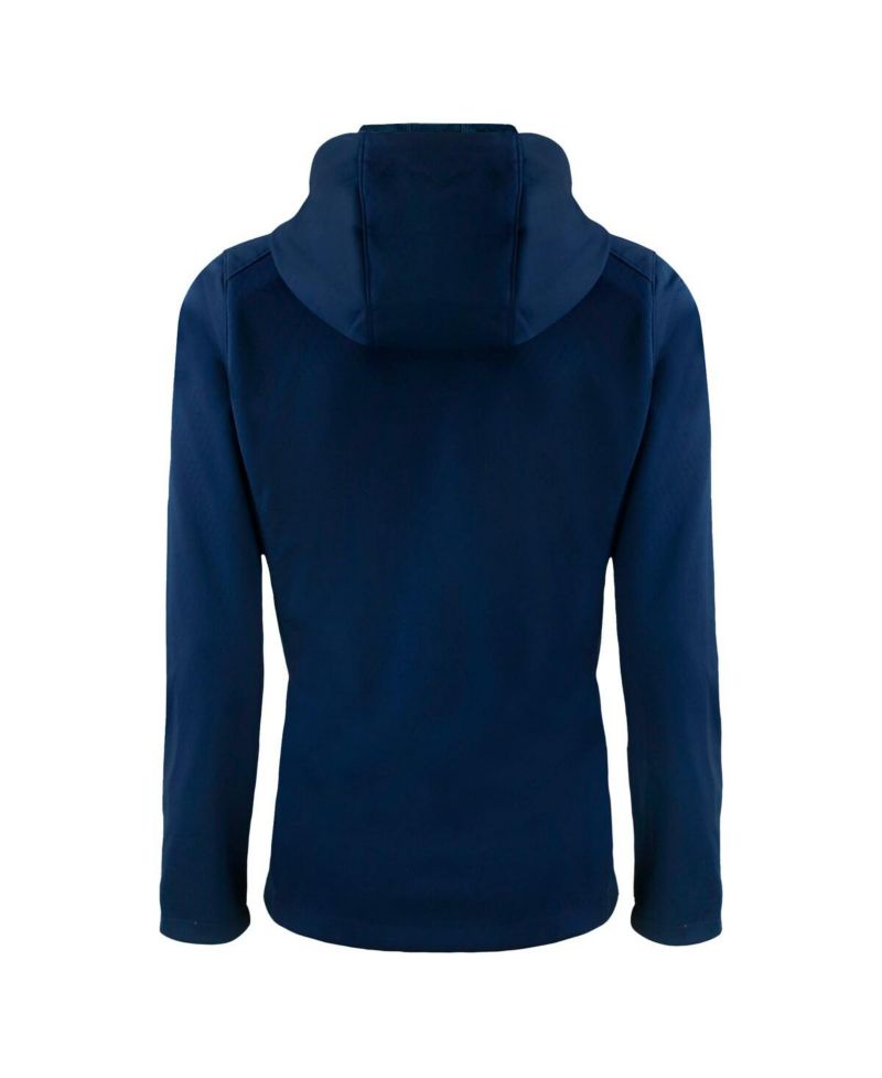 Women's Navy Chicago Cubs City Connect Evoke Eco Softshell Full-Zip Hoodie Jacket