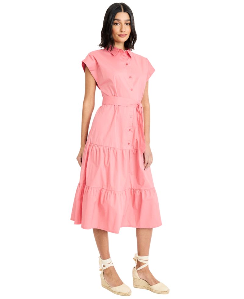 Women's Collared Shirt Dress