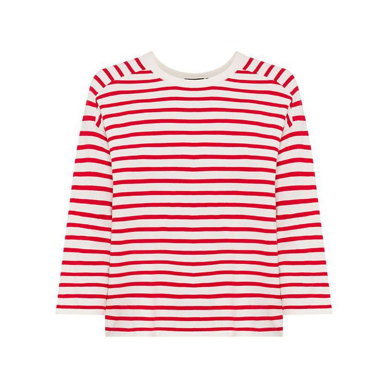 Women's Striped Fine Knit Sweater