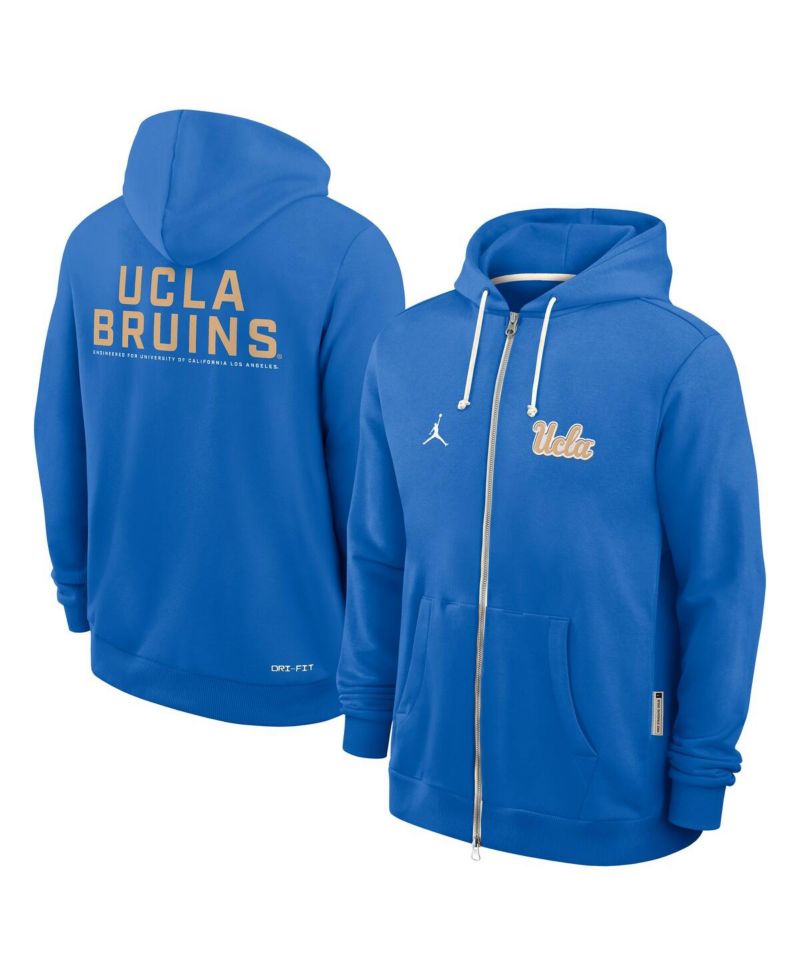 Men's Blue UCLA Bruins 2025 Sideline Performance Full-Zip Hoodie