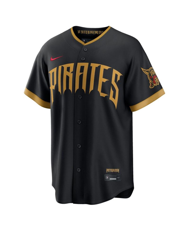 Men's Oneil Cruz Black Pittsburgh Pirates 2026 City Connect Stadium Jersey