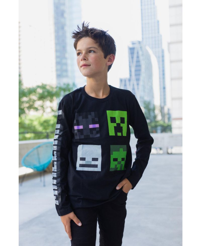 Boys Mobs 2 Pack Long Sleeve Graphic T-Shirt [SizeDescription1]