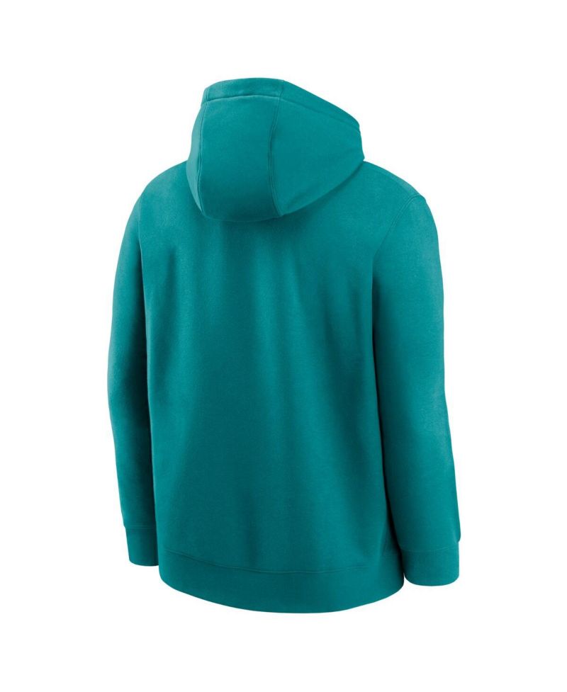 Men's Aqua Miami Dolphins Club Fleece Pullover Hoodie