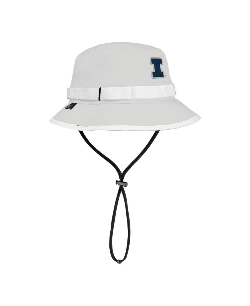 Men's Gray Illinois Fighting Illini 2025 On-Field Boonie Performance Bucket Hat