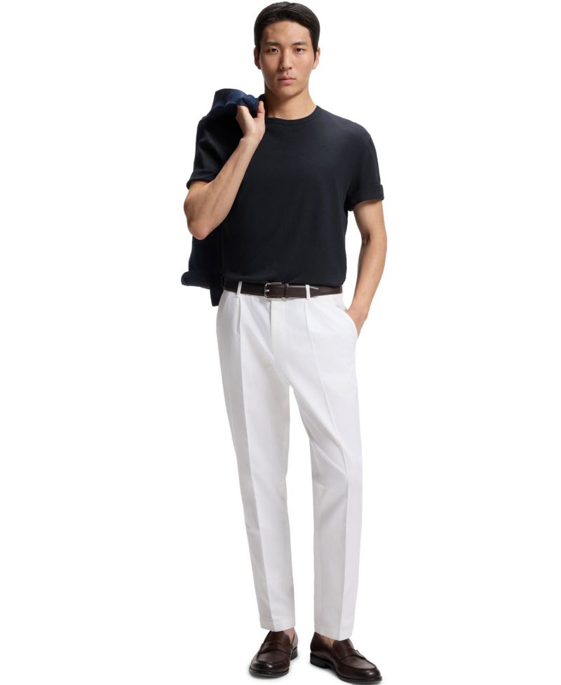 Men's Cotton Linen Regular-Fit T-Shirt