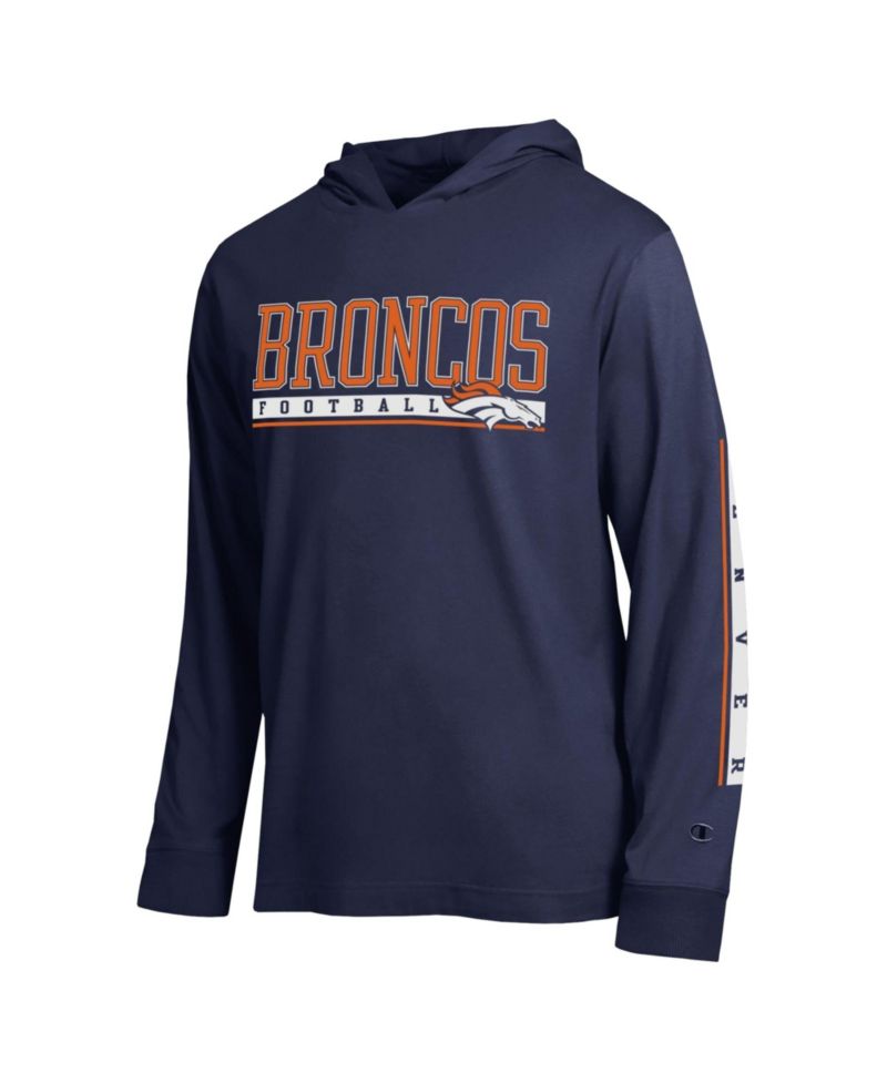 Men's Navy Denver Broncos All Star Hooded T-Shirt