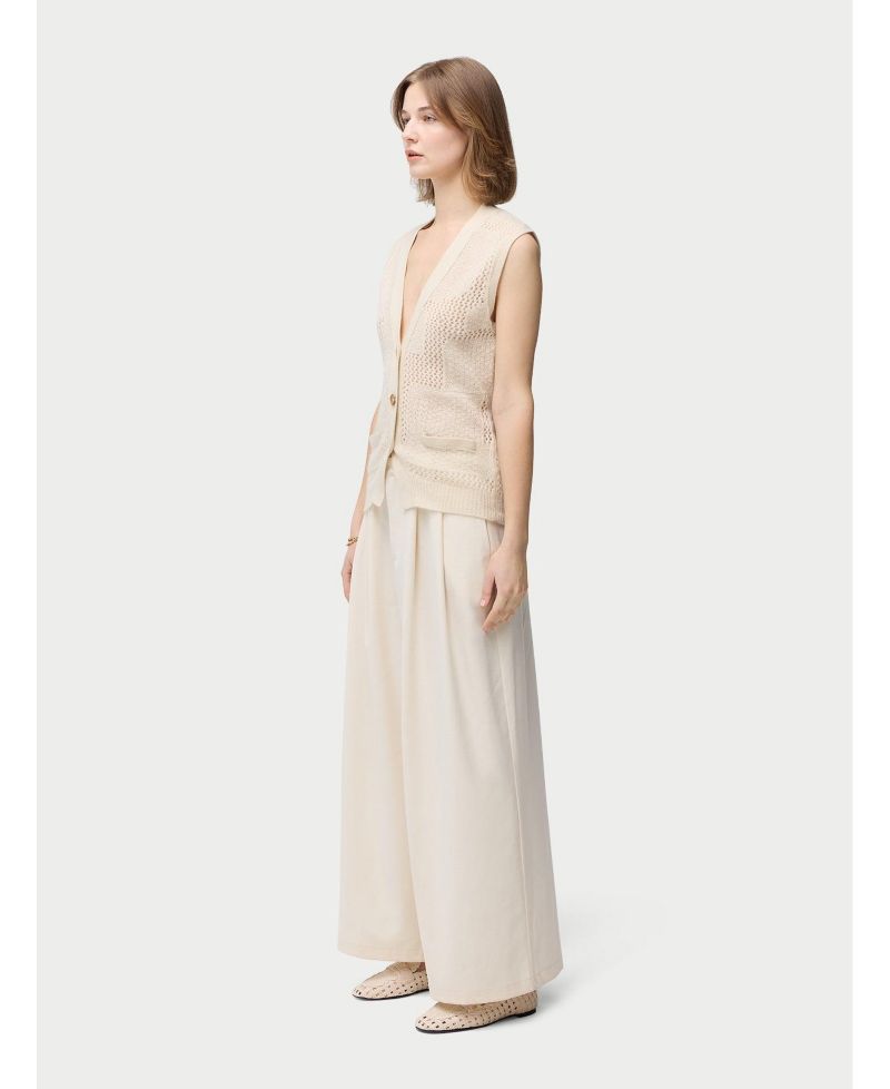 Women's Mixed Pattern Cashmere Vest