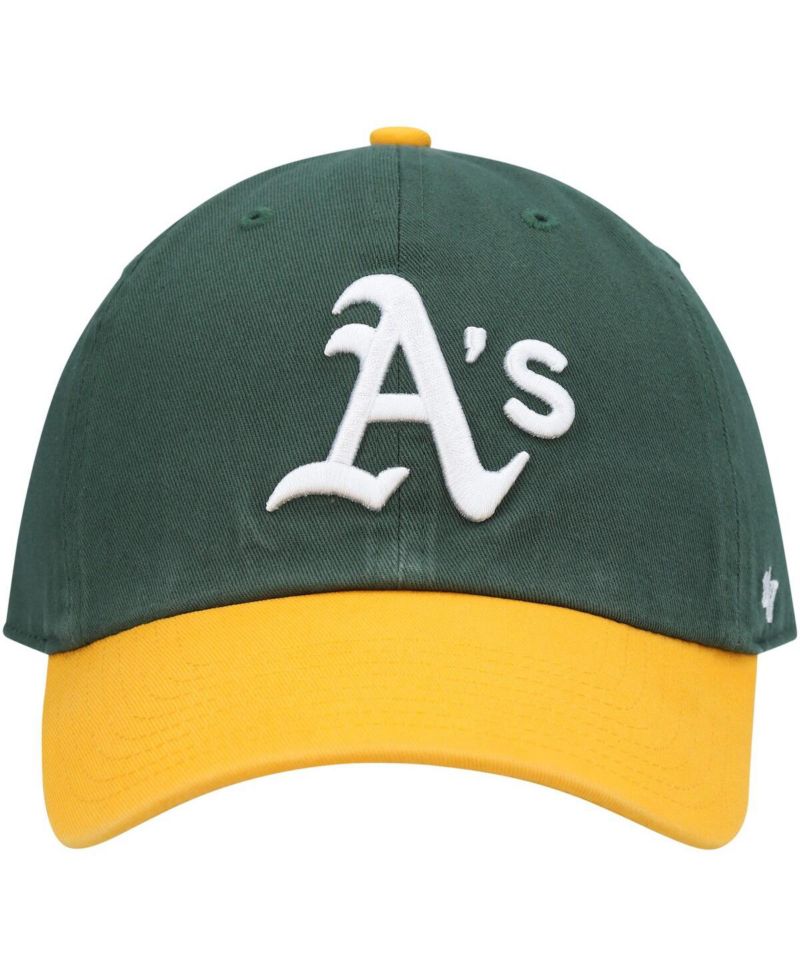 Men's Green, Gold Oakland Athletics Clean Up Adjustable Hat