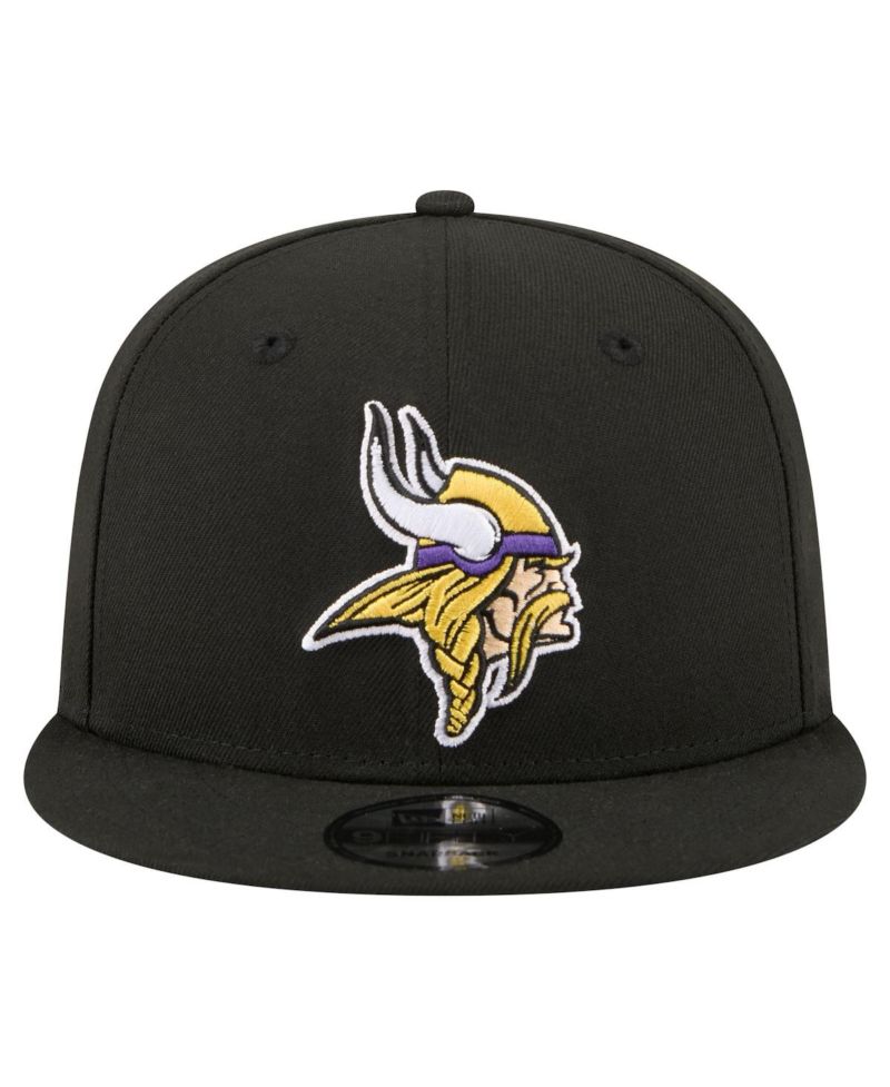 Men's Black Minnesota Vikings 9FIFTY Snapback Hat