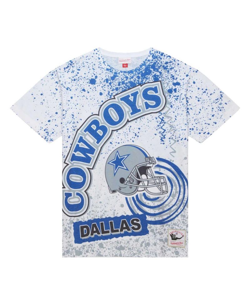 Men's White Dallas Cowboys Team Burst Sublimated T-Shirt