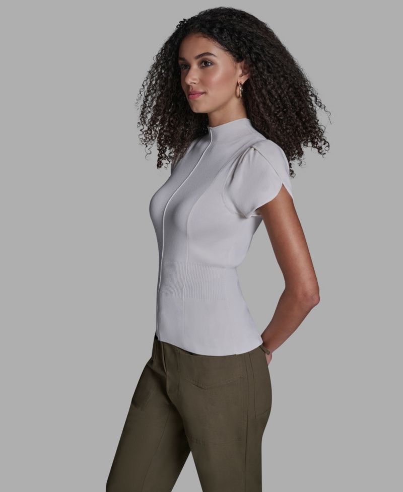 Women's Tulip Sleeve Cinch Waist Pull-On Top