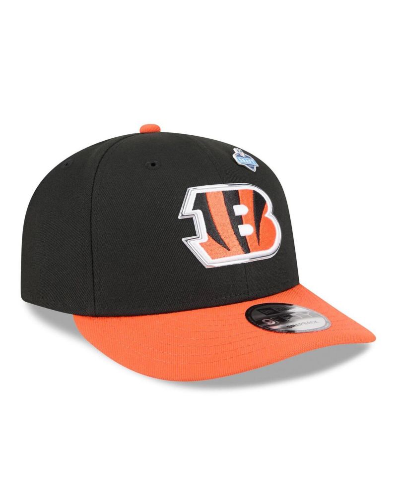 Men's Black/Orange Cincinnati Bengals 2026 NFL Draft On Stage Pre-Curved 9FIFTY Snapback Hat