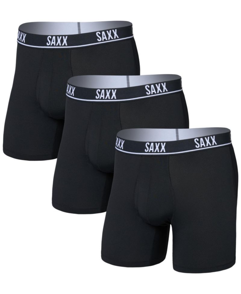 Men's Essential Performance Mesh Fly Boxer Briefs, 3-Pack
