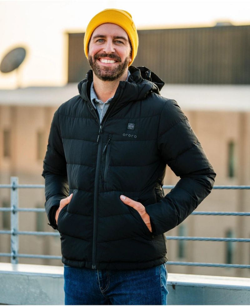 Men's 4-Zone Heated Down Jacket