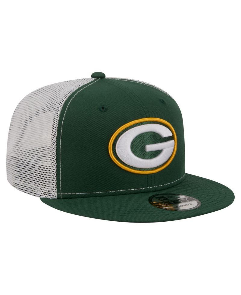 Men's Green Green Bay Packers Core Team 9FIFTY Trucker Snapback Hat