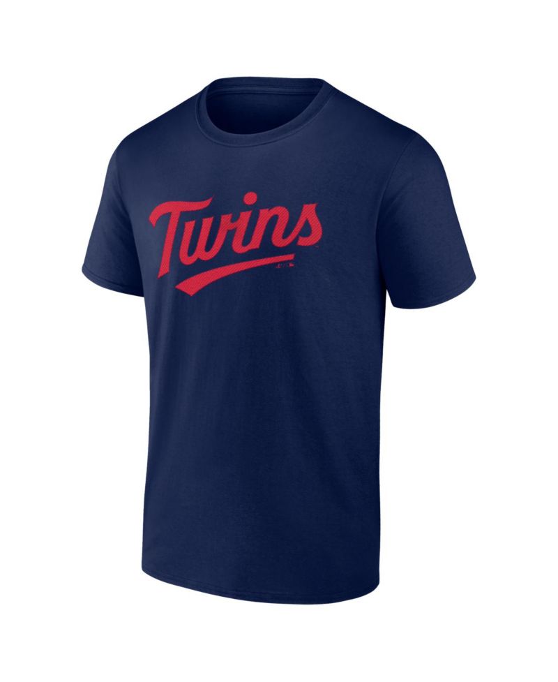 Men's Navy Minnesota Twins Wordmark T-Shirt