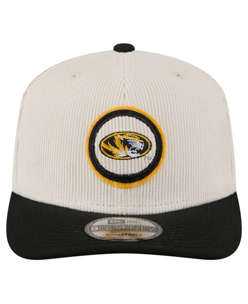Men's Cream/Black Missouri Tigers Loyal Corduroy 9SEVENTY Adjustable Hat