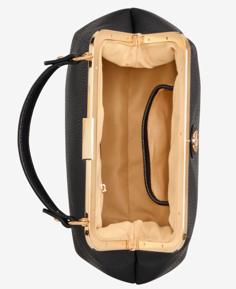 Pebble Framed Clutch Crossbody Bag