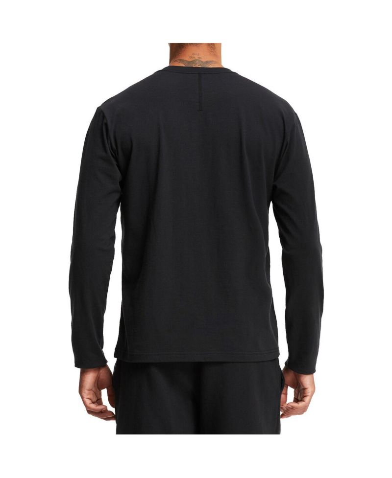Men's Black Wordmark Long Sleeve T-shirt